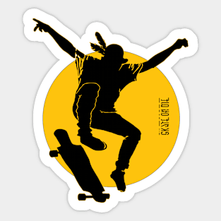 Jump' Skate or Die Sticker